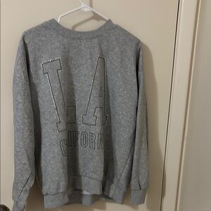 Gray LA California girls Sweater